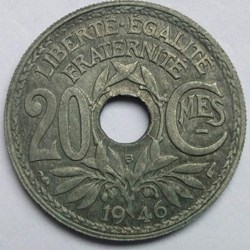 20 centimes 1946 B