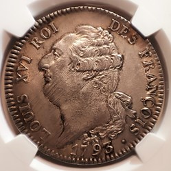 Écu 1793 A au génie MS63
