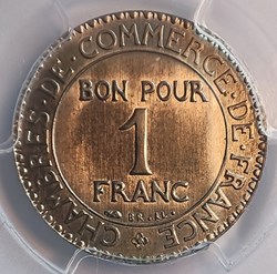 1 franc épreuve CDC/Morlon cupro nickel