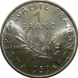 1 franc 1959 essai