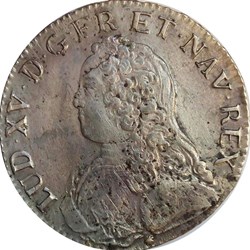 Écu 1735 D aux branches d'olivier