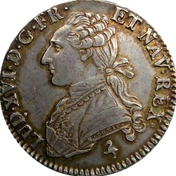 1/2 écu 1789 A aux branches d'olivier