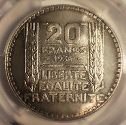 20 francs 1936 MS64