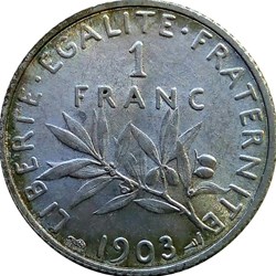1 franc 1903 MS60