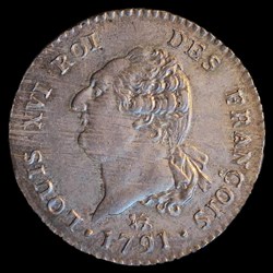 30 sols 1791 A léopard au génie MS62