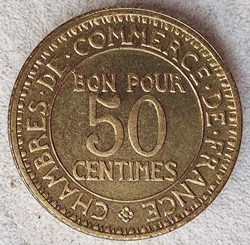 50 centimes 1920 essai piéfort