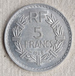 5 francs 1948 fermé