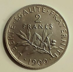 2 francs 1900 flan mat
