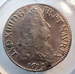 Écu 1693 A aux 4 L premier type (inédit)