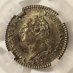 15 sols 1791 A léopard MS62