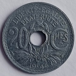 20 centimes 1946 B