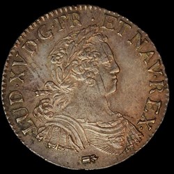 1/2 écu 1725 § aux 8 L MS63