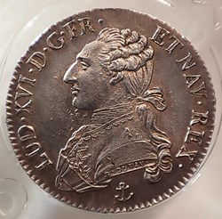 1/2 écu 1790 H aux branches d'olivier