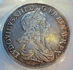 1/2 écu 1643 A rose deuxième poinçon