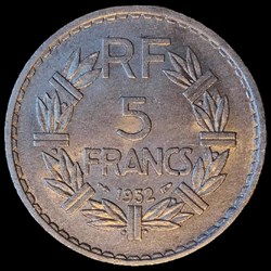 5 francs 1952