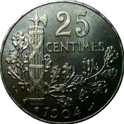25 centimes 1904