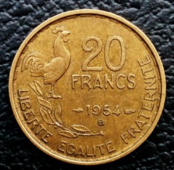 20 francs 1954 B