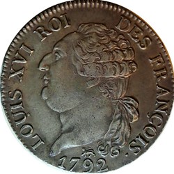 1/2 écu 1792 A au génie