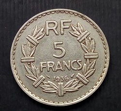 5 francs 1936