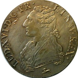 Écu 1787 R aux branches d'olivier