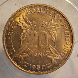 20 francs 1950 Turin essai concours