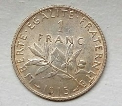 1 franc 1915 frappe médaille