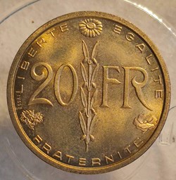 20 francs 1950 Simon essai concours