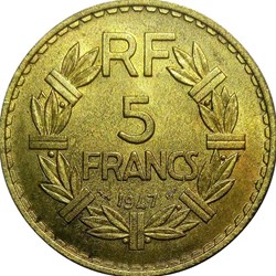 5 francs 1947 MS63
