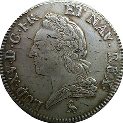 Écu 1771 A à la vieille tête