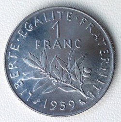 1 franc 1959 essai