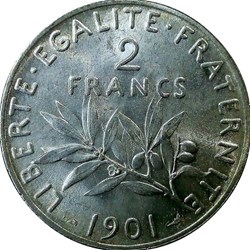 2 francs 1901