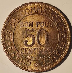 50 centimes 1921 essai