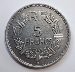 5 francs 1948 B fermé