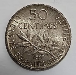 50 centimes 1897 MS65