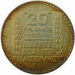 20 francs 1936