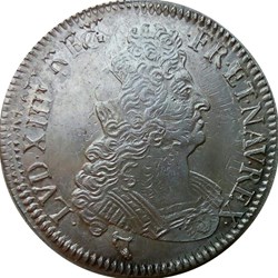 1/2 écu 1701 I aux insignes
