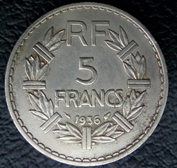 5 francs 1936