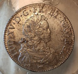 Écu 1723 A flan neuf de France