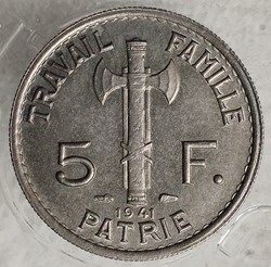 5 francs 1941 Pétain