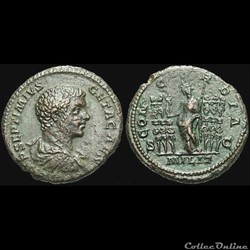 Geta, AE As: CONCORDIA MILIT S C (Concordia)