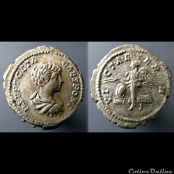 Geta as Caesar, AR Denarius