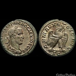 Trajan Decius, Billon Tetradrachm: Eagle