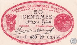 137-11-25/6/1919 Alger 50 cts Cdc.(7)