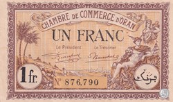 141-33- 18/1/1922 Oran 1 Franc Cdc