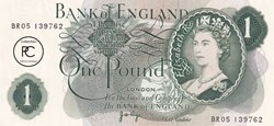 1970 Pick374g 1 £ - Livre sterling britannique Unc
