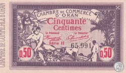 141-22-4/2/1920 Oran 50 Cts - Série II- Cdc