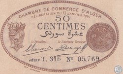 137-9-13/1/1915 Alger 50 cts Cdc.(4)