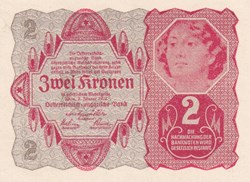 1922 Pick 74  2 Kronen  Unc
