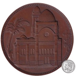 Médaille Coloniale ALGERIE NAPOLEON III 1853 Cathédrale d'Alger
