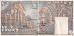 1950 Pick 29a 1000 francs Temple romain Type 1950